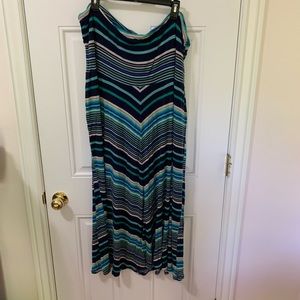 Motherhood Maternity striped maxi skirt